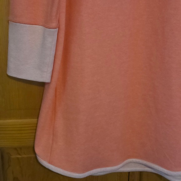 Tommy Bahama Coral Pink Quarter Zip Hoodie Tunic Pullover Women's Swim Coverup - Picture 9 of 16